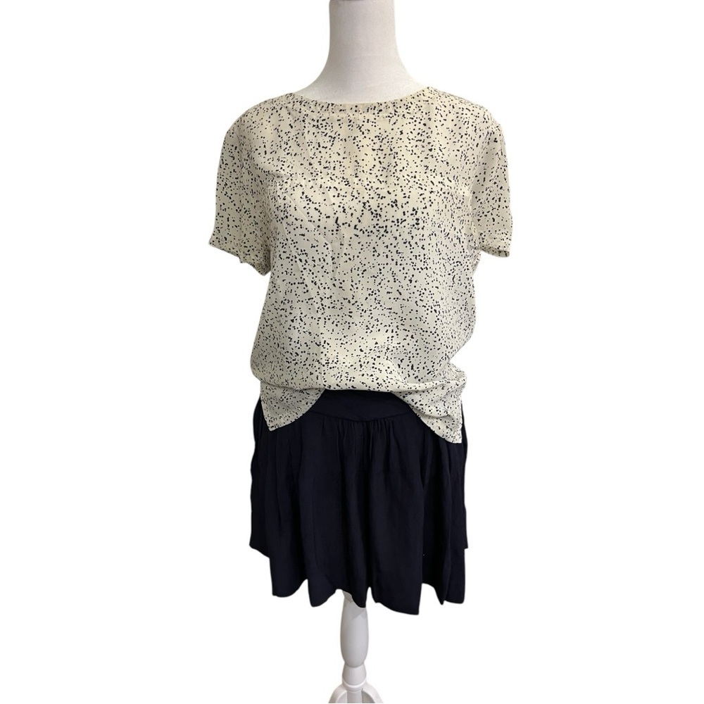 Comptoir Des Cotonniers Blue Knee-Length Skater Skirt - Picture 4 of 8